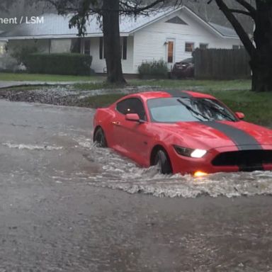 VIDEO: First storm of 2020 stretches from Gulf to Mid-Atlantic