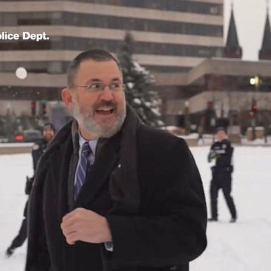 VIDEO: Wisconsin police have snowball fight to address city’s ban on snowball fights