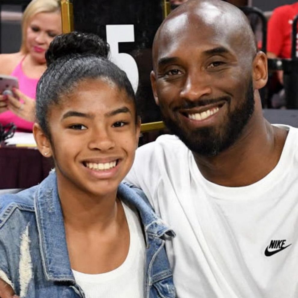 Kobe Bryant's 13-year-old daughter, Gianna, was following in NBA