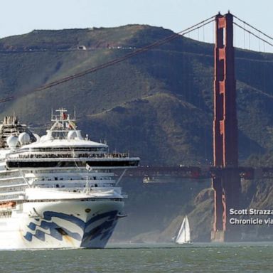 VIDEO: Cruise ship idles off the California coast over coronavirus fears 