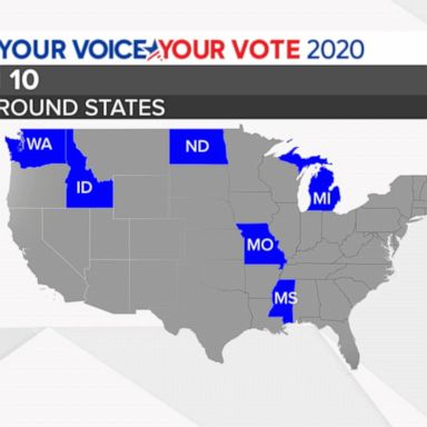 Which states vote on ‘mini Super Tuesday’