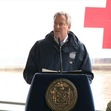 VIDEO: The USNS Comfort arrives in New York City