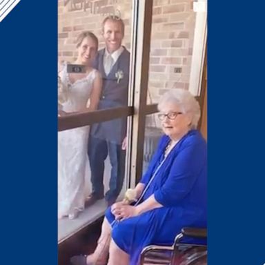 “Everything looks nice,” said a Minnesota woman through the window of her senior living facility during the COVID-19 lockdown.