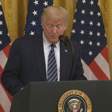 President Donald Trump spoke on Thursday about protecting American seniors from the COVID-19 pandemic while in the East Room of the White House. 