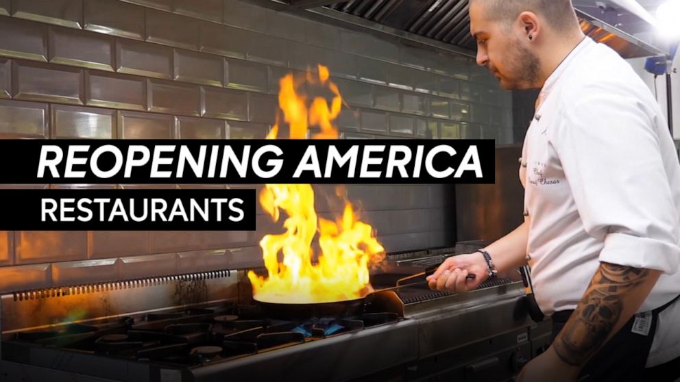 PHOTO: VIDEO: Restaurants reopen with new regulations amid pandemic