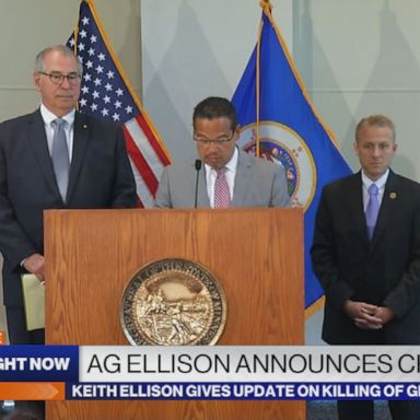 PHOTO: Minnesota Attorney General Keith Ellison said at a press conference there was "strong evidence" to file an amended complaint against Derek Chauvin and issue arrest warrants for the others.