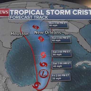 VIDEO: Tropical Storm Cristobal could hit US coast Sunday