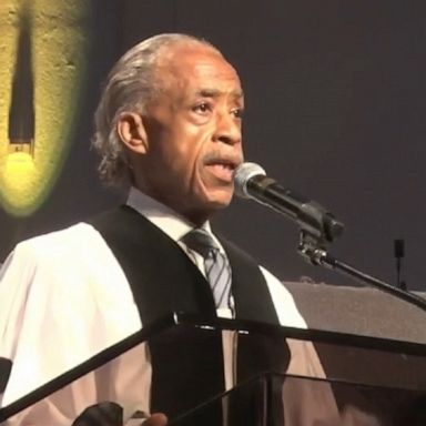 “I want to give honor to the family, and a commitment, that we’re going to be here for the long haul,” Sharpton said during the service.