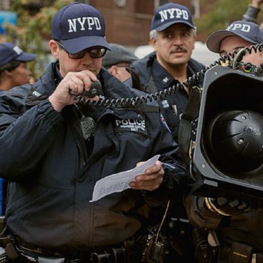 Police have started using long-range acoustic device (LRAD) systems as part of their response to protesters. 