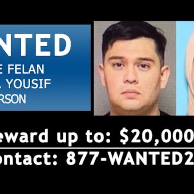 The Bureau of Alcohol, Tobacco, Firearms and Explosives increased to $20,000 the reward for information leading to the arrests of Jose Felan Jr., 33, and his wife, Mena Dyaha Yousif, 31.