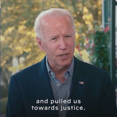 Former Vice President Joe Biden shared a video message focusing on racial justice.