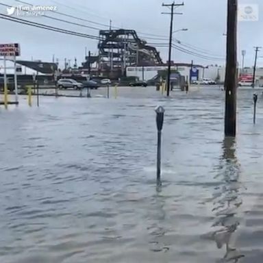 A tropical storm warning has been issued in areas along the New Jersey coast.