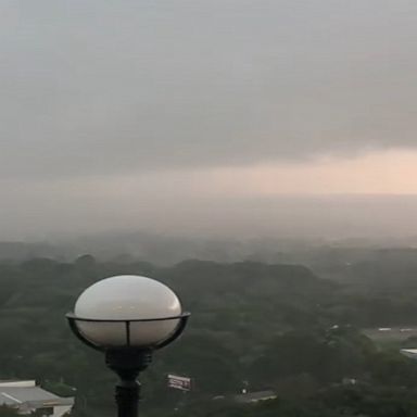 Timelapse footage captures ominous storm clouds