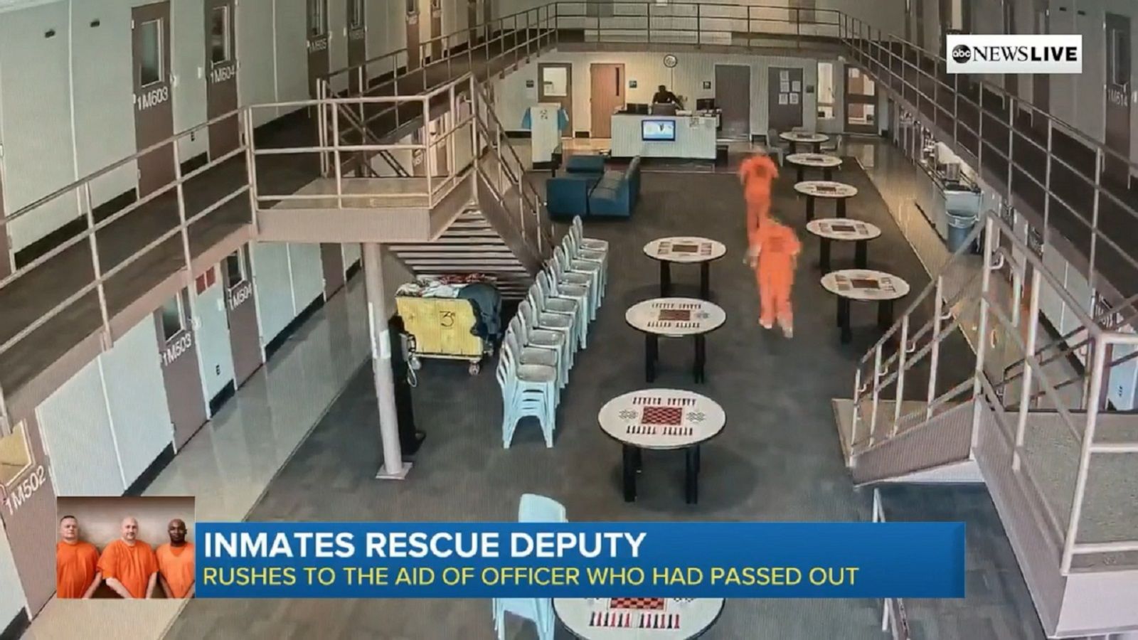 Inmates save deputy who passed out - Good Morning America