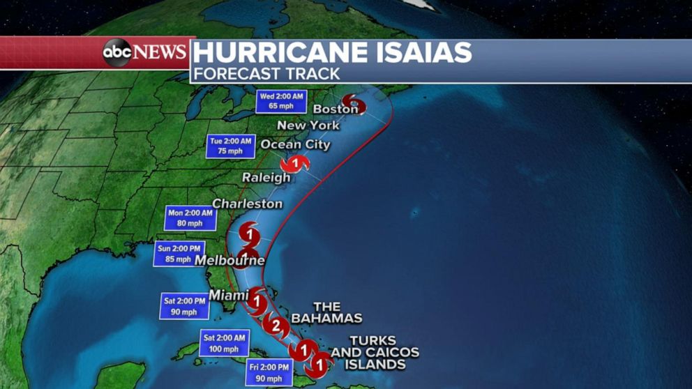 ABC News Live Update East Coast braces for Hurricane Isaias Video