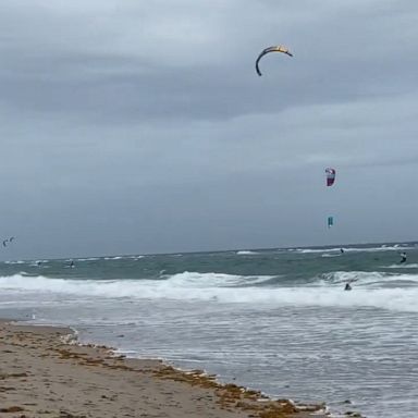 Wind gusts picked up at Juno Beach as Hurricane Isaias moved toward Florida. 