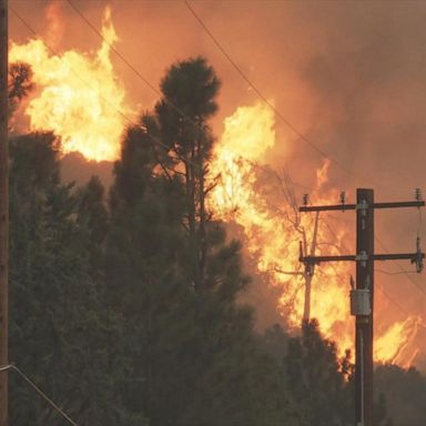 VIDEO: ABC News Live Update: Wildfire explodes in southern California burning 10,000 acres