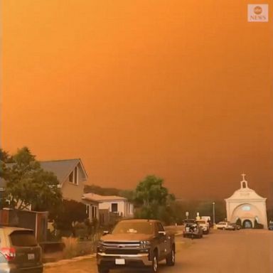 VIDEO: Fire turns skies orange over Davenport