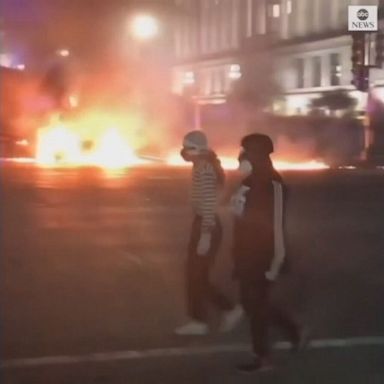 VIDEO: Protesters set vehicles ablaze in Wisconsin