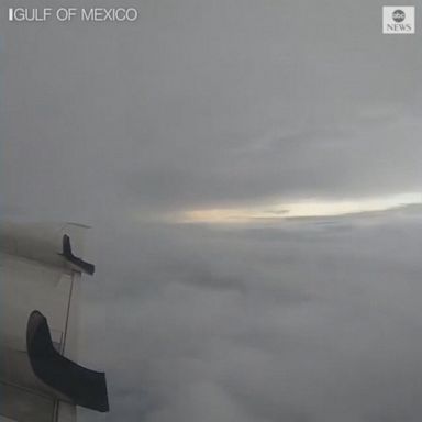 VIDEO: Time-lapse of plane flying through Hurricane Laura