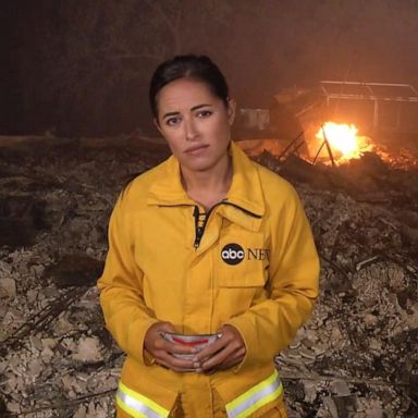 VIDEO: California sky scorched red as wildfires burn towns to ruin