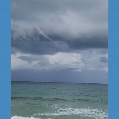 A resident caught the waterspout off the coast of Flagler Beach.