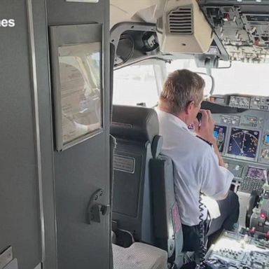 VIDEO: Alaska pilot retires early to save son's job, flies final flight with him as co-pilot