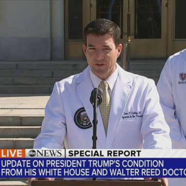 President Donald Trump experienced two episodes of "transient drops" in his oxygen saturation but has continued to improve, according to his physician, Dr. Sean Conley.