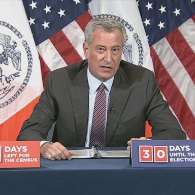 Mayor Bill de Blasio proposed shutting down nonessential businesses and schools for nine ZIP codes with high COVID-19 rates. 