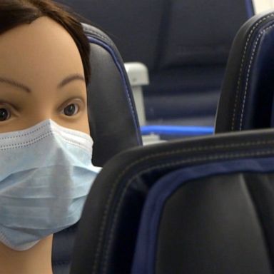 VIDEO: New COVID-19 study on airplanes reveals importance of masks ahead of holiday travels