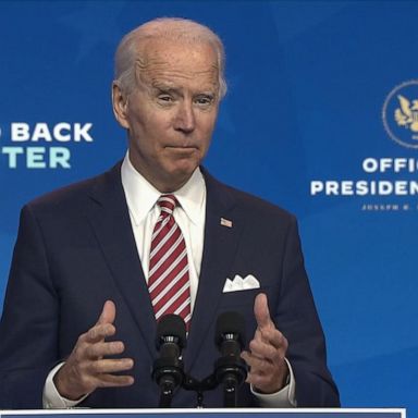 VIDEO: President-elect Joe Biden speaks on COVID-19, the economy