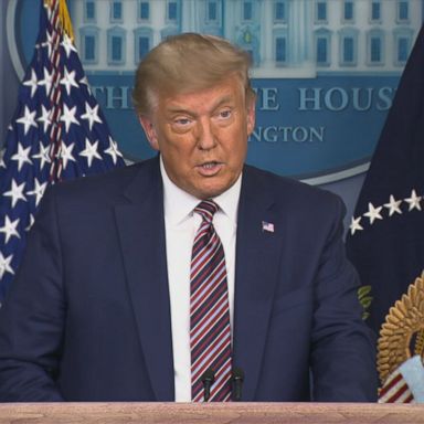 During the remarks, President Donald Trump criticized pharmaceutical companies he claimed were working against him and repeated false claims that he won the election.