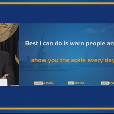 “Best I can do is warn people and show them the scale,” said Gov. Andrew Cuomo, explaining the consequences of a possible increase in COVID-19 cases after the holidays.