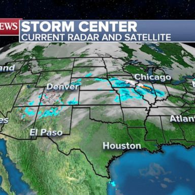 A large storm system is developing in the central U.S. and it is bringing some snow to parts of the Rocky Mountains and the upper Midwest.