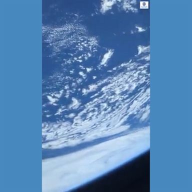 A NASA astronaut who arrived at the International Space Station last week shared the video of Earth's breathtaking view.