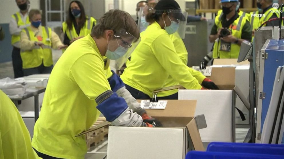 Video COVID-19 vaccine distribution begins - ABC News