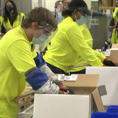 Trucks loaded with the vaccine left Pfizer's Michigan facility and are on their way to all 50 states.