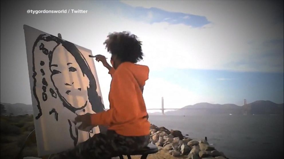 Kamala Harris Calls Teen Artist Who Struggled With Bullying Video Abc News