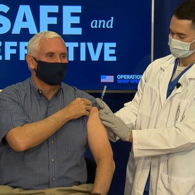 VIDEO: Vice President Mike Pence gets vaccinated on live TV