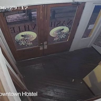 A security camera from a Nashville business captured the moment of the Christmas morning explosion.