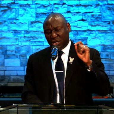 Attorney Ben Crump and Al Sharpton spoke at a church ceremony in Columbus, Ohio.