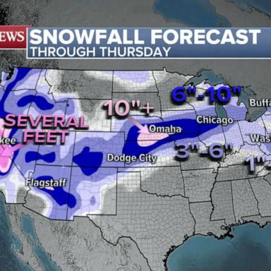 Two storms moved through the West this weekend with a funnel cloud reportedly being spotted in San Diego along with 1 to 2 feet of snow from California to Colorado.