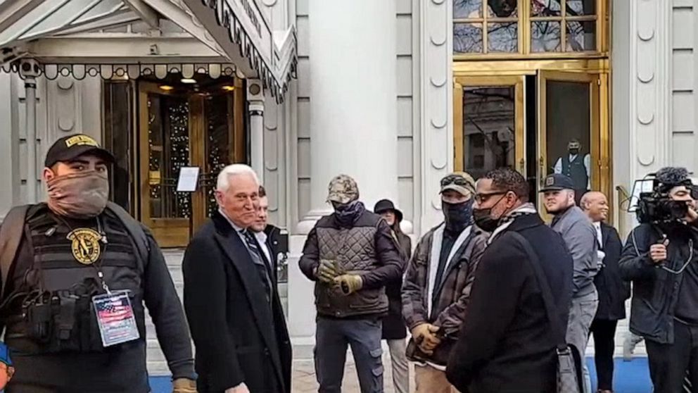 Video Shows Roger Stone Flanked By Oath Keepers On Morning Of Jan 6 Video Abc News