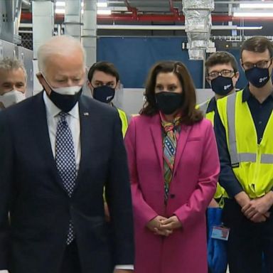 VIDEO: President Biden visits Pfizer facility in Michigan, addresses vaccine rollout 