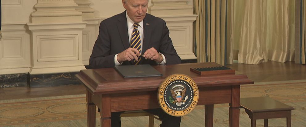 Biden signs executive order aimed at securing critical US supply