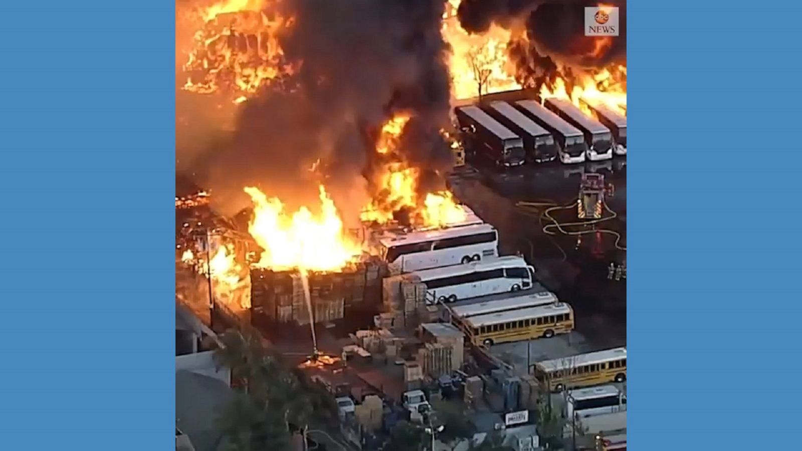 Firefighters battle massive blaze in California - Good Morning America