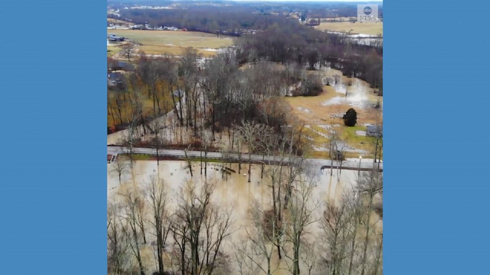 Aerial footage shows massive Kentucky flooding Video ABC News