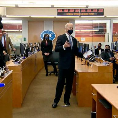 During his tour at the Centers for Disease Control and Prevention in Atlanta, President Joe Biden expressed gratitude to leadership and staff for their work throughout the COVID-19 pandemic.