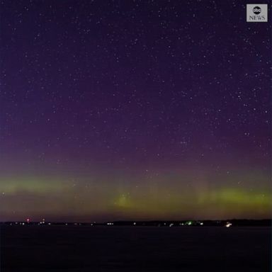 A dazzling display of the Northern Lights stretched across the night sky at Lake Wissota.