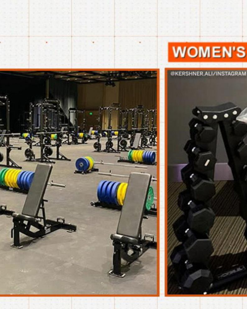 Following criticism, NCAA upgrades weight room for women's